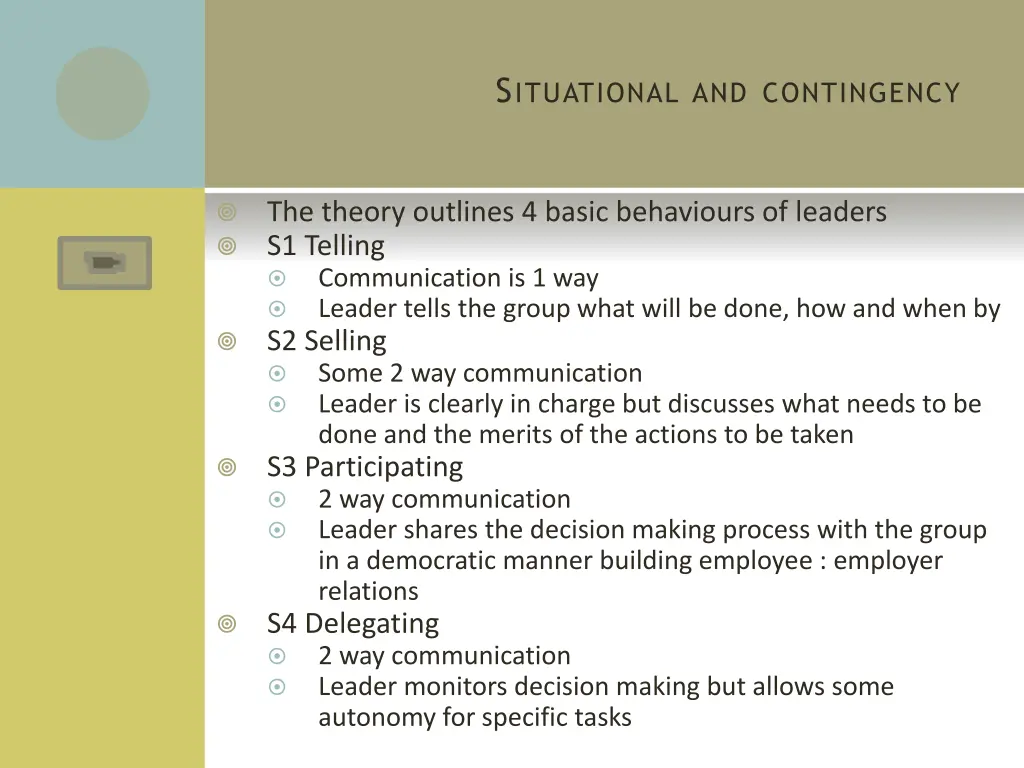 s ituational and contingency 3