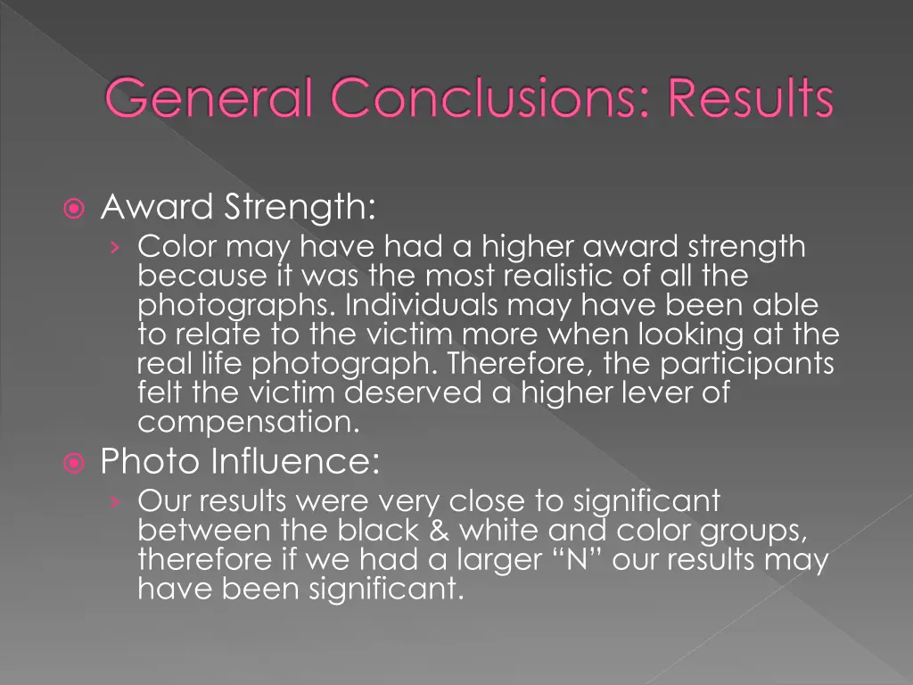 general conclusions results