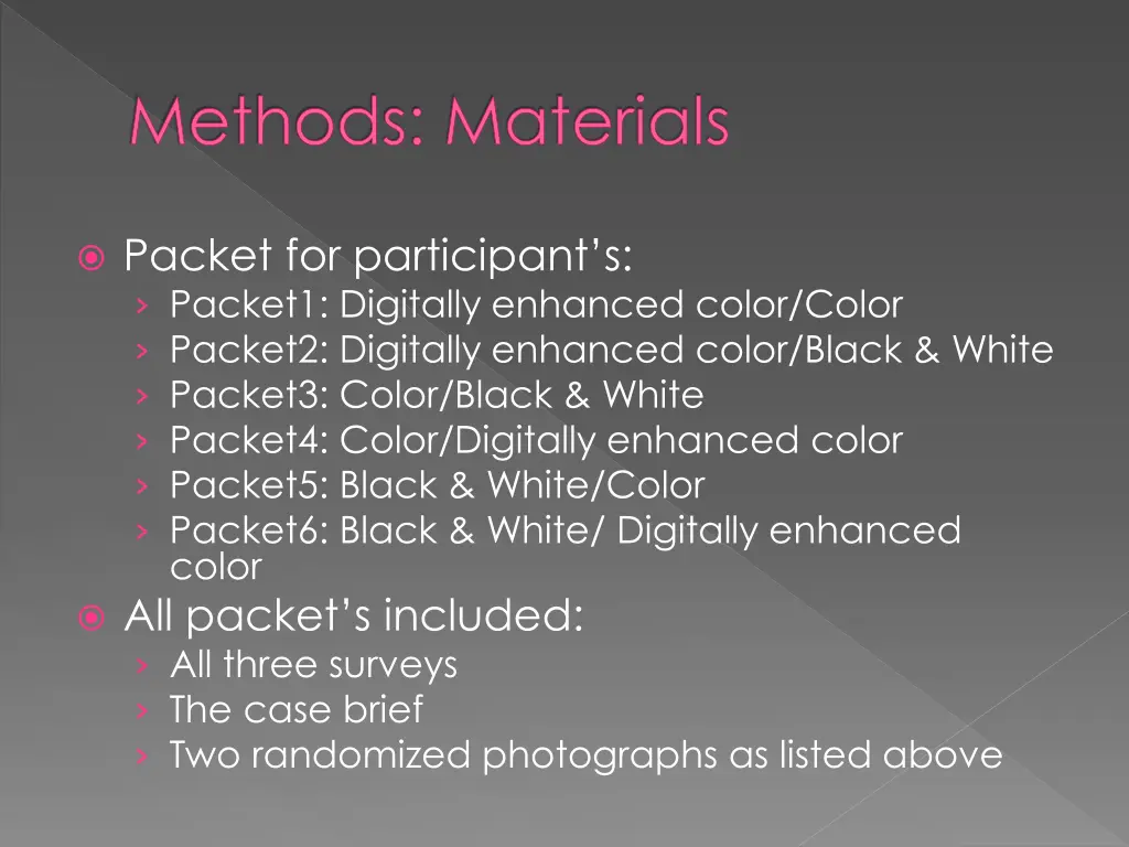 methods materials 2