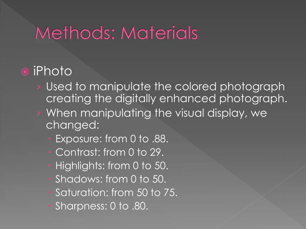 methods materials 3