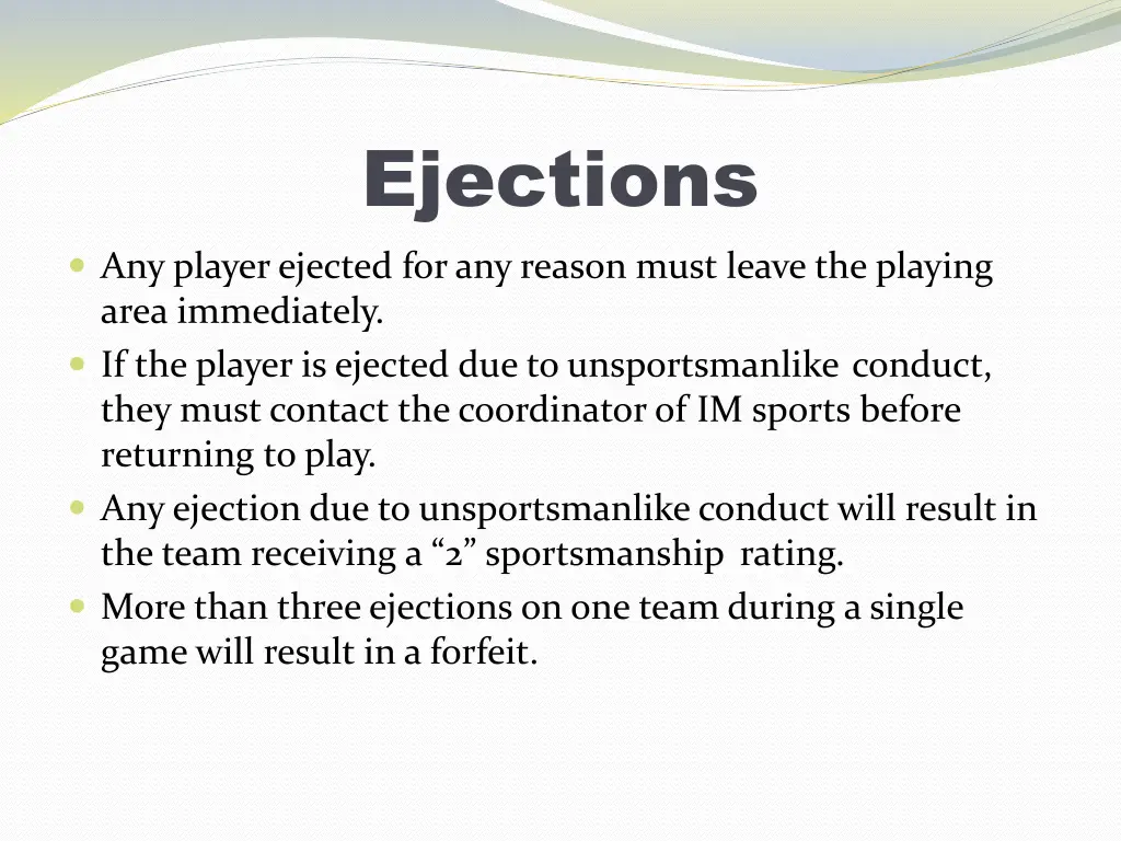 ejections