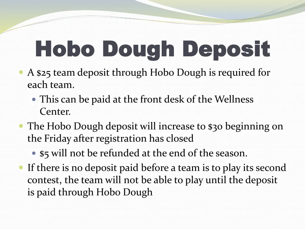 hobo dough deposit hobo dough deposit