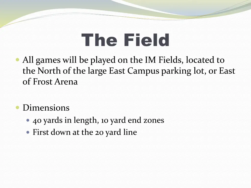 the field