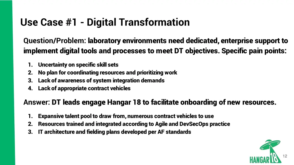 use case 1 digital transformation