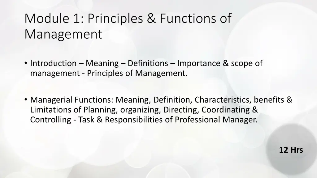 module 1 principles functions of management