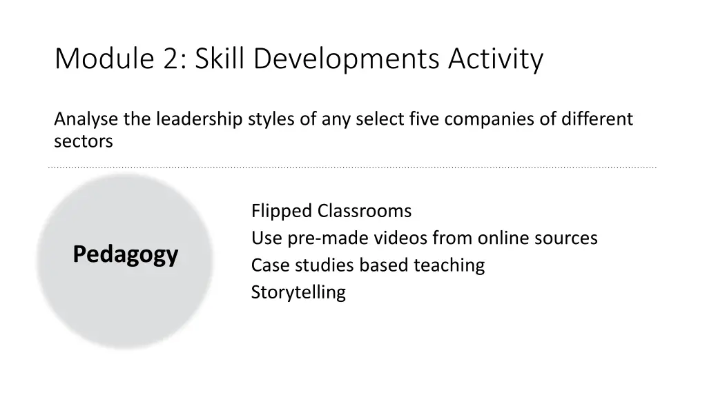 module 2 skill developments activity