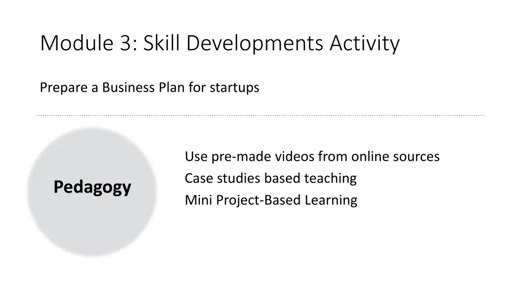 module 3 skill developments activity