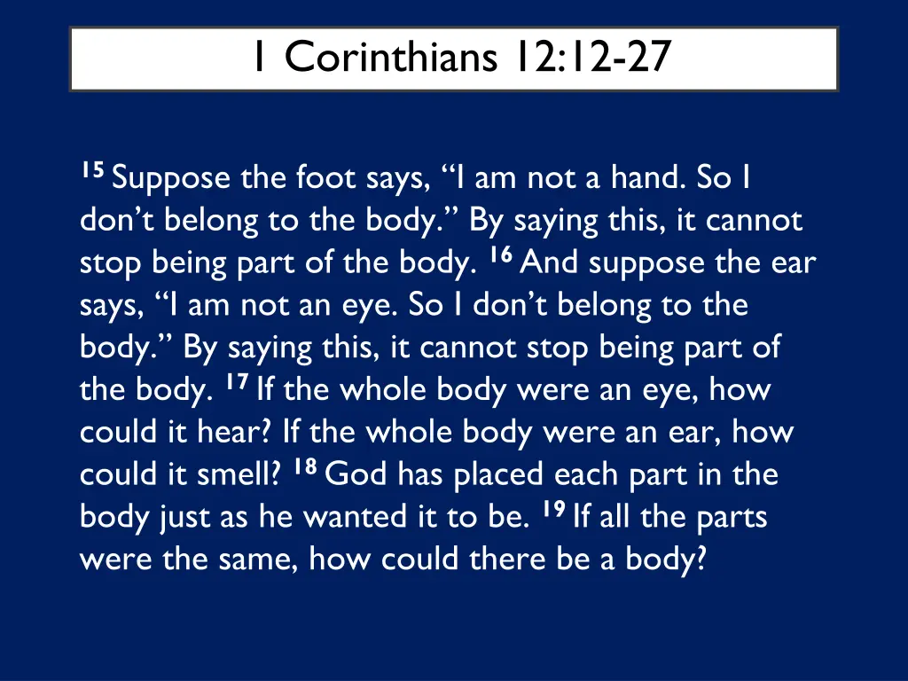 1 corinthians 12 12 27 1