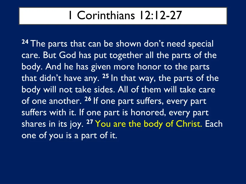 1 corinthians 12 12 27 3