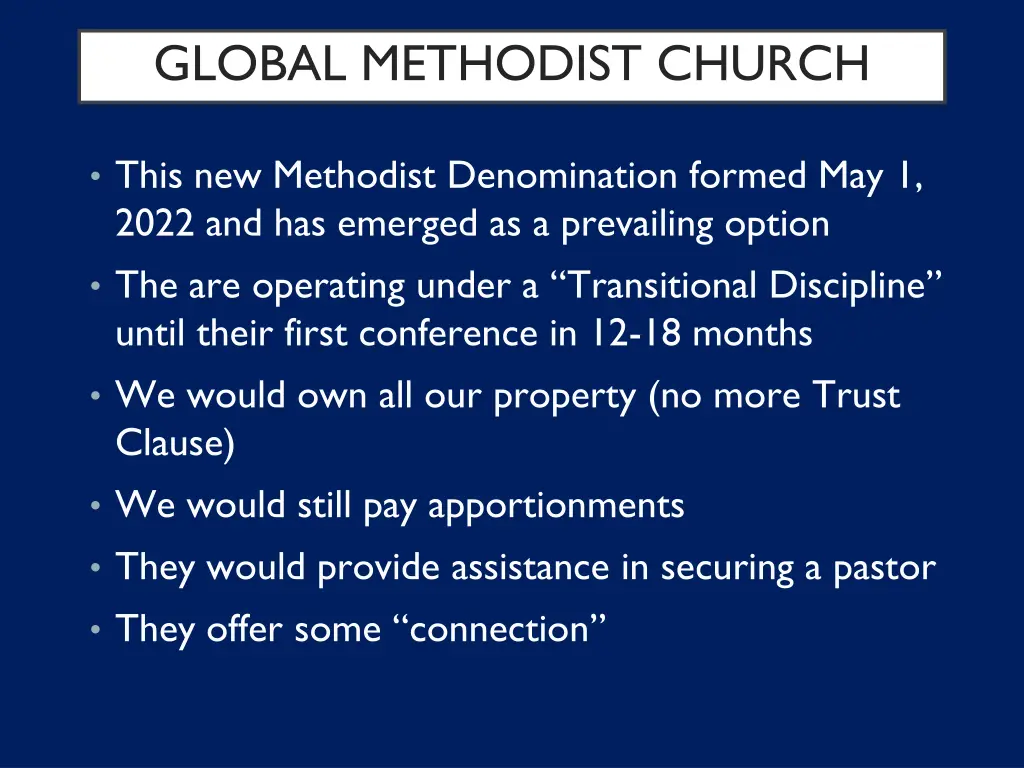 global methodist church