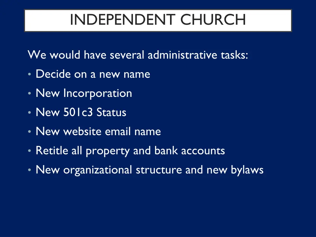 independent church 1