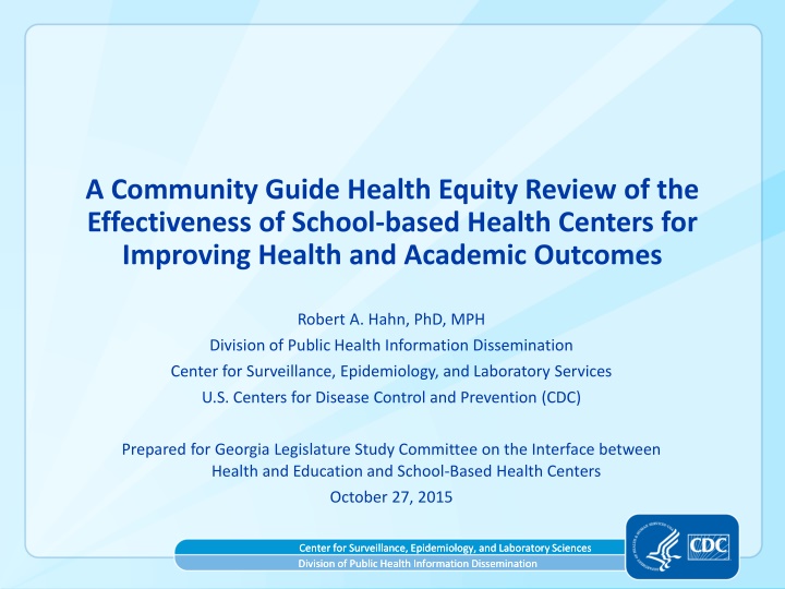 a community guide health equity review