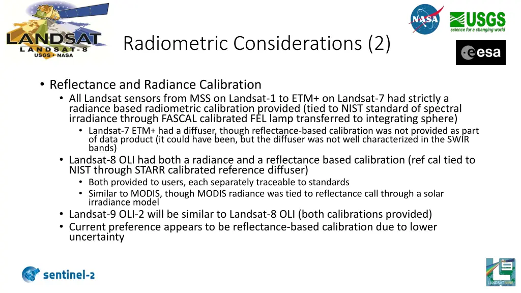 radiometric considerations 2