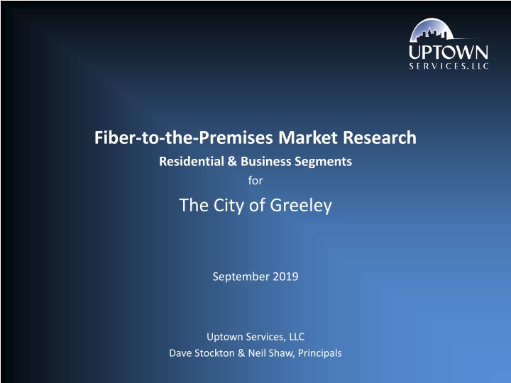 fiber to the premises market research residential