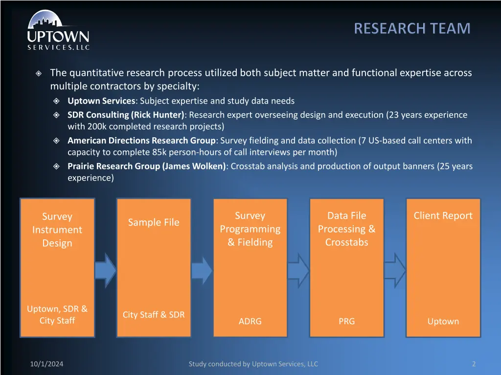 the quantitative research process utilized both