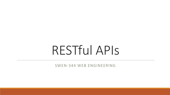 restful apis