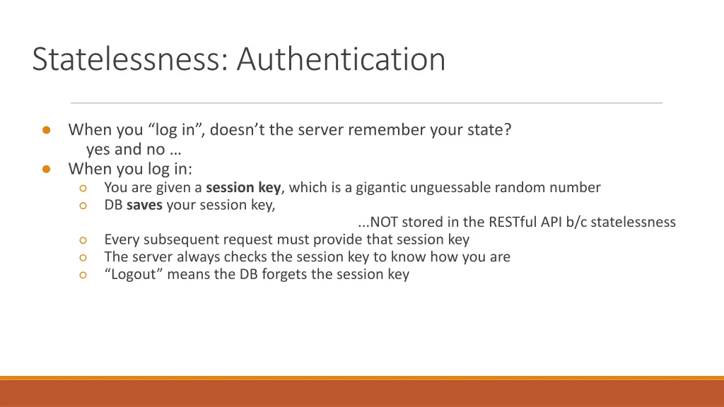 statelessness authentication