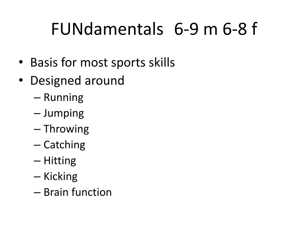 fundamentals 6 9 m 6 8 f