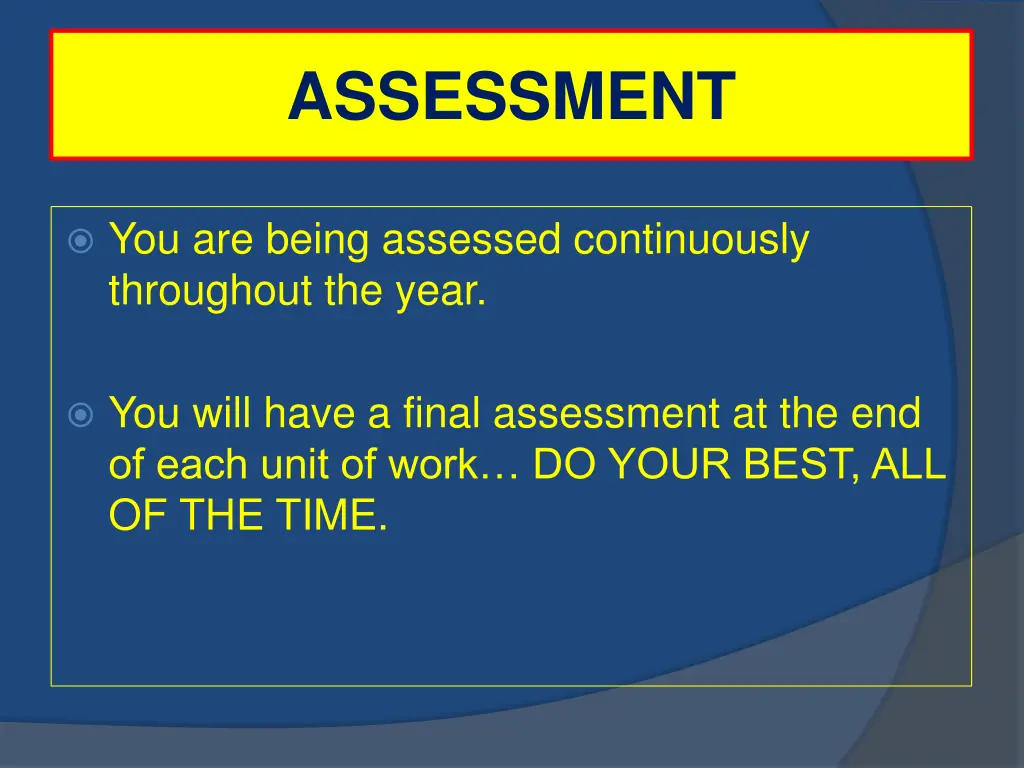 assessment