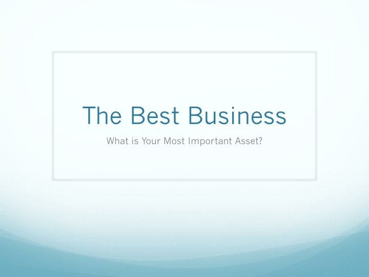 the best business