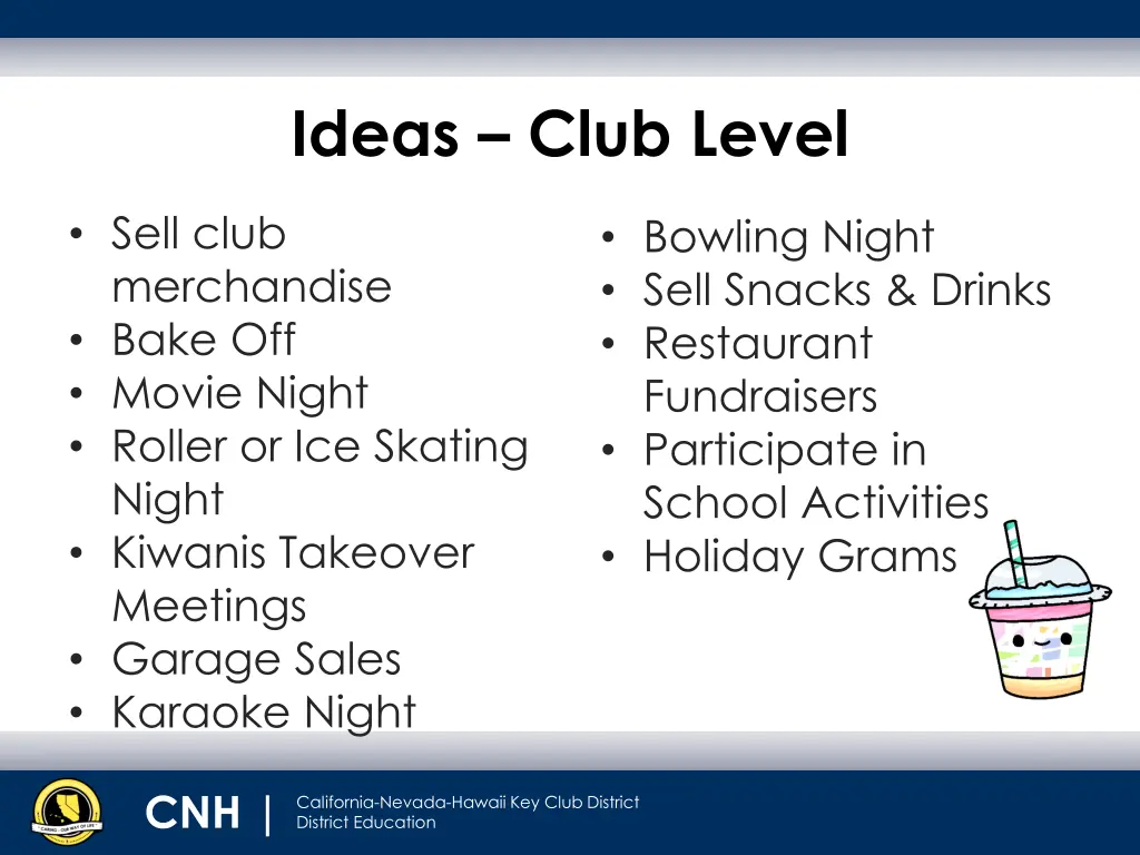 ideas club level