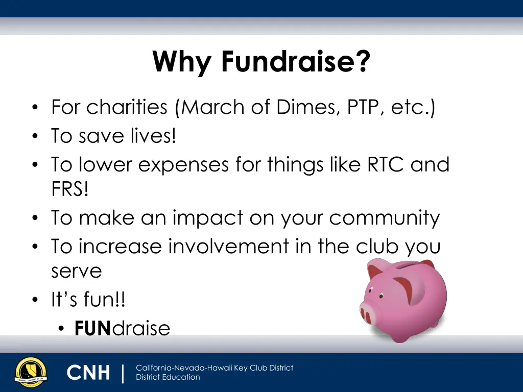 why fundraise