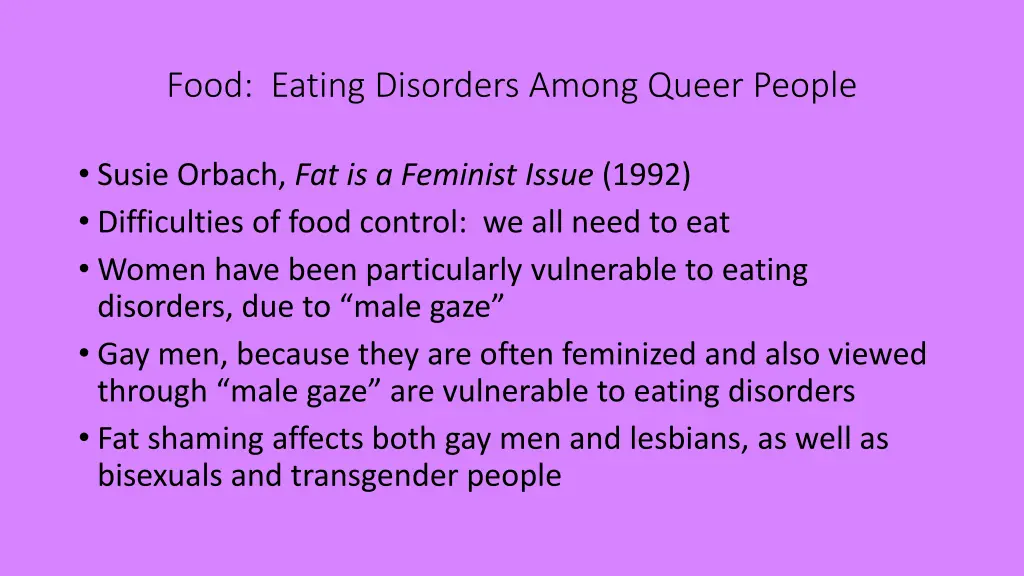 food eating disorders among queer people