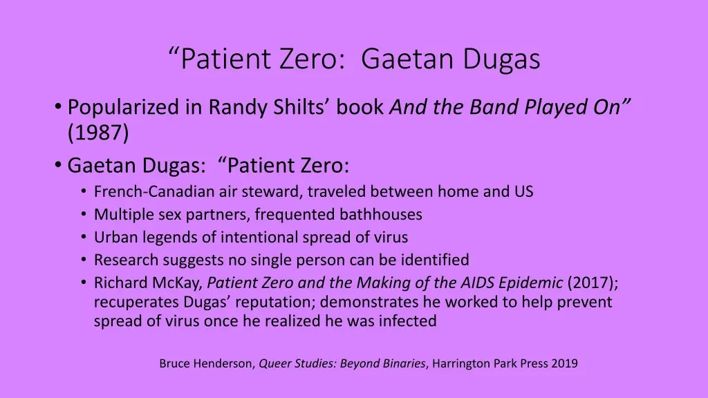 patient zero gaetan dugas