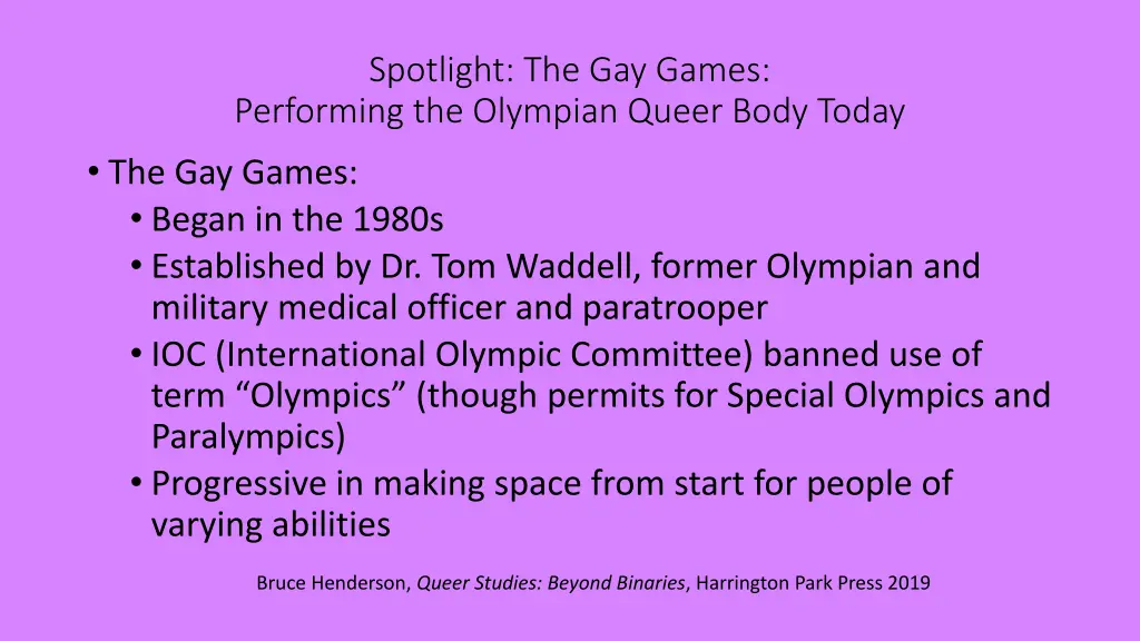 spotlight the gay games performing the olympian