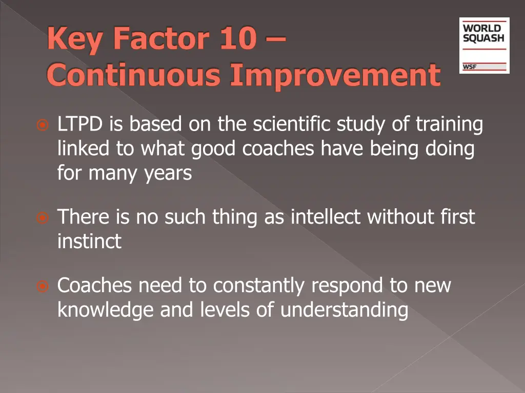 key factor 10 continuous improvement