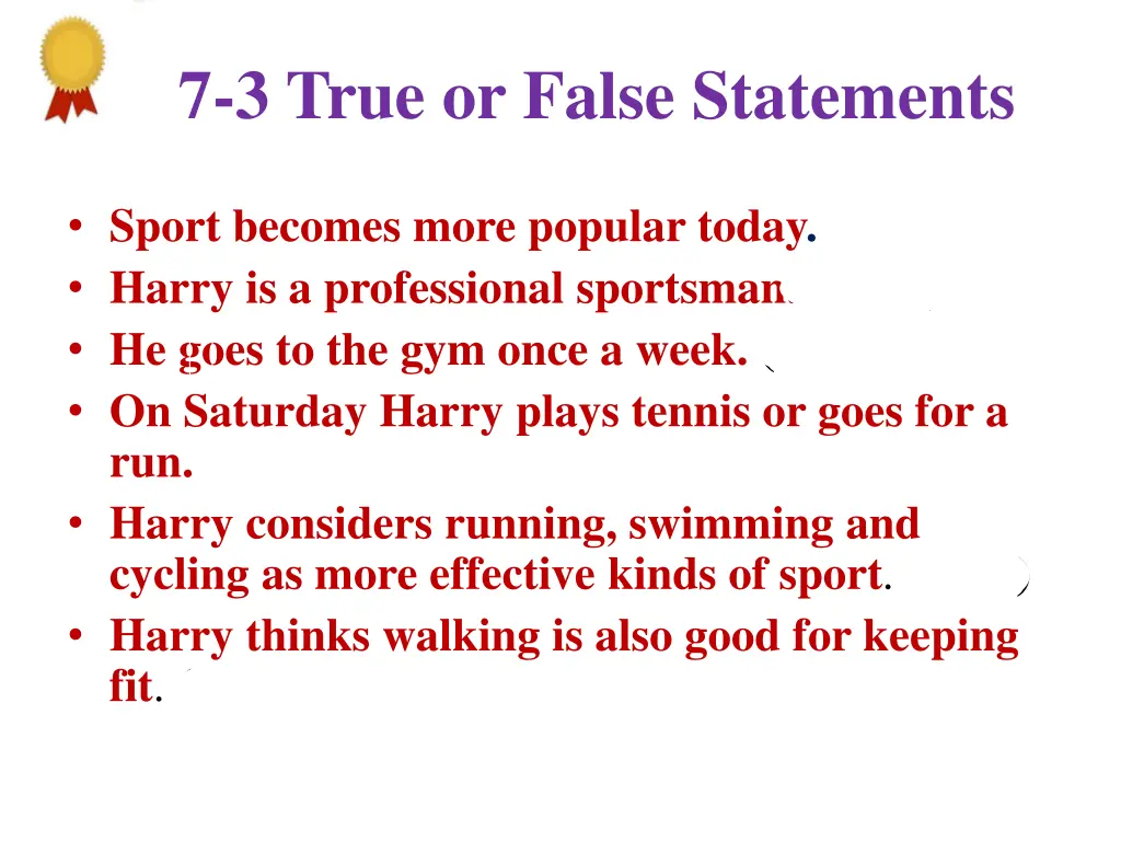 7 3 true or false statements