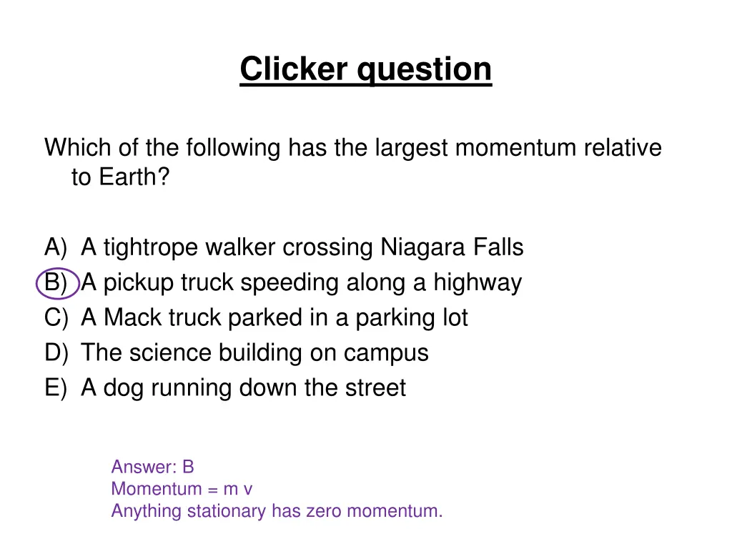 clicker question