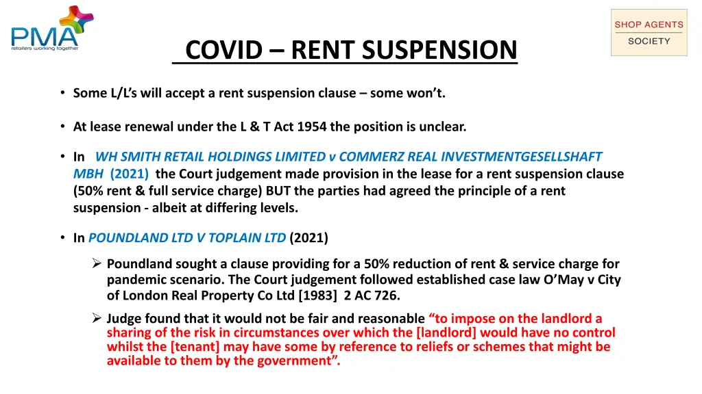 covid rent suspension