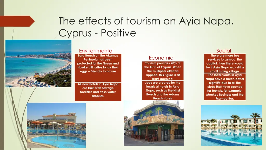 the effects of tourism on ayia napa cyprus