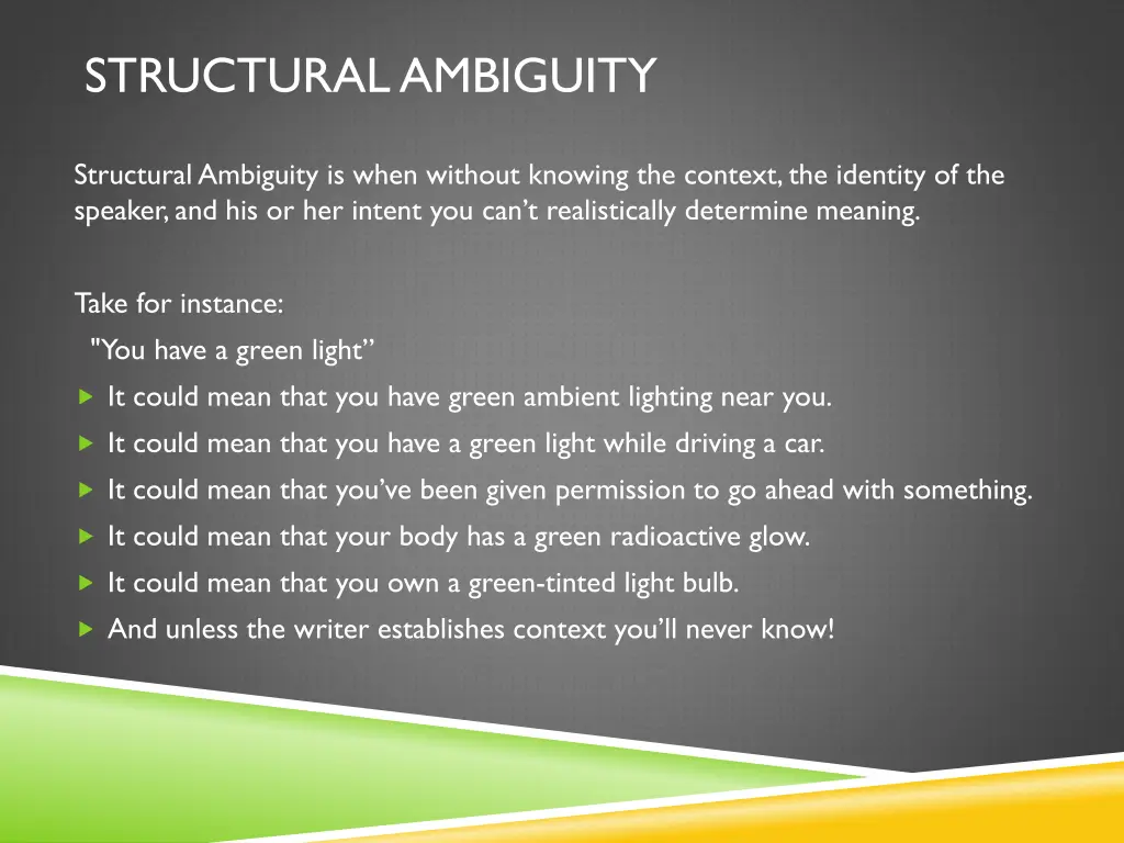 structural ambiguity