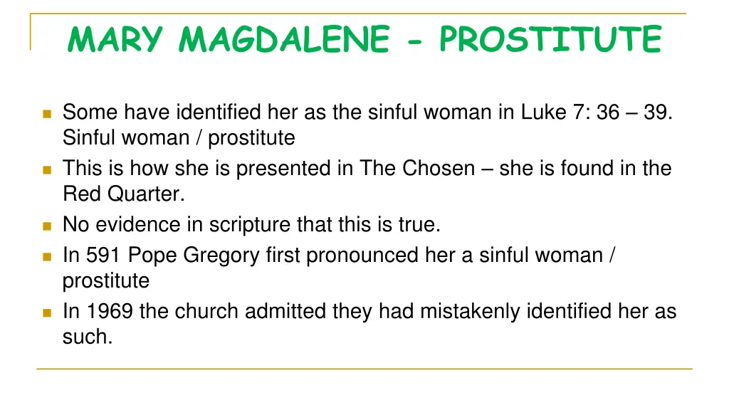 mary magdalene prostitute