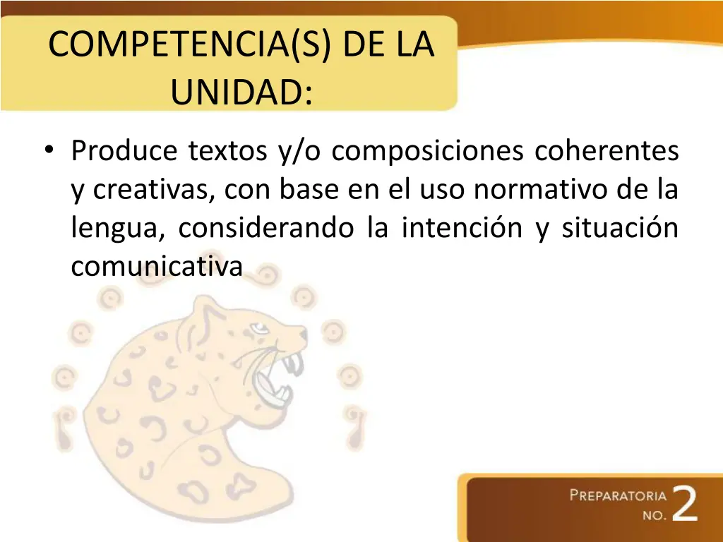 competencia s de la unidad