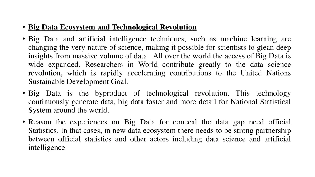 big data ecosystem and technological revolution