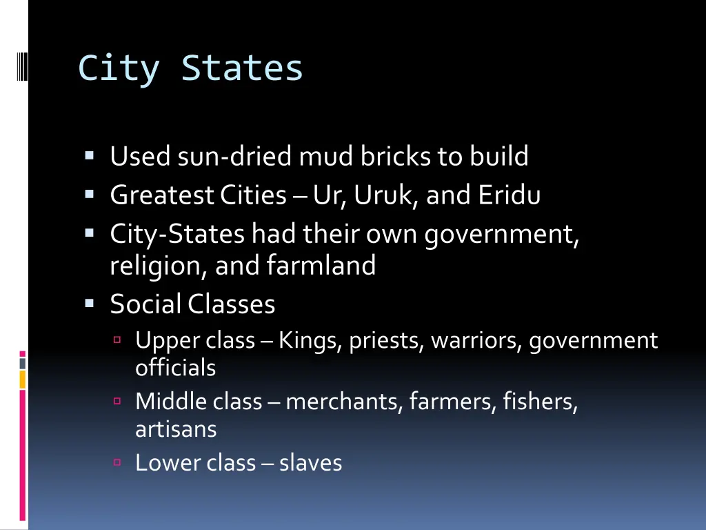 city states