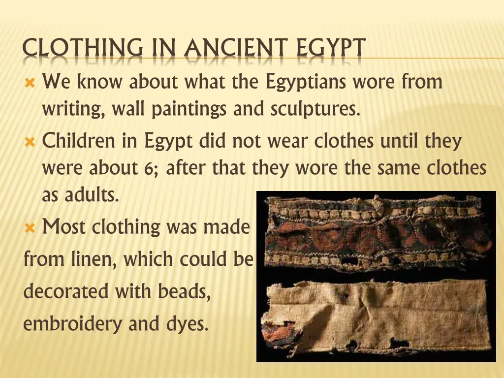 clothing in ancient egypt