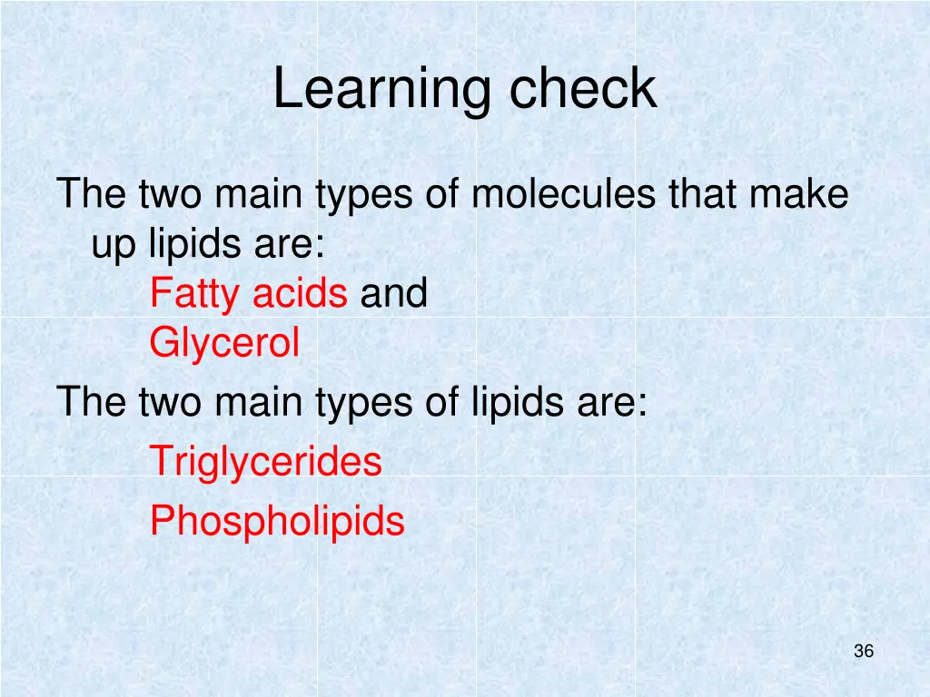 learning check 6