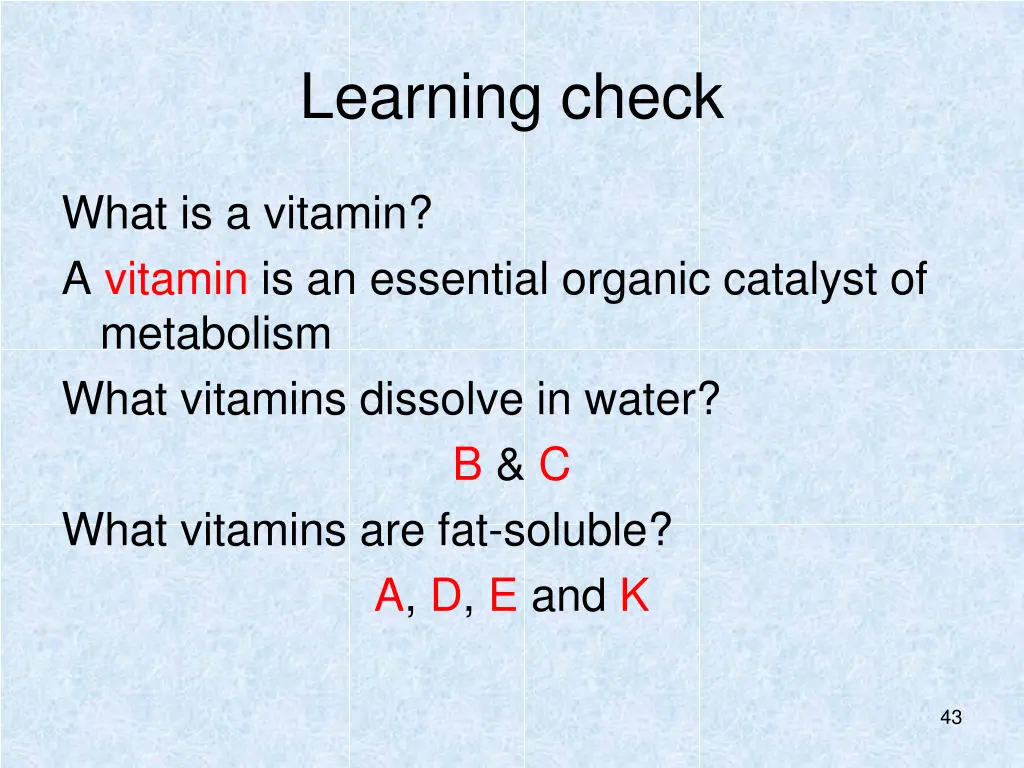 learning check 8