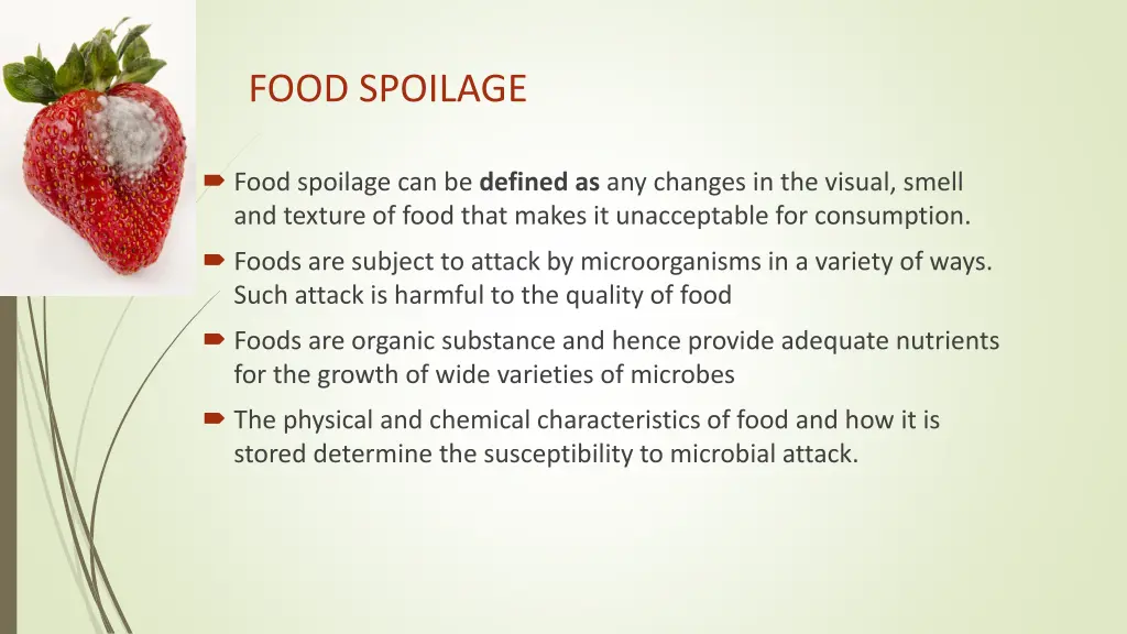 food spoilage