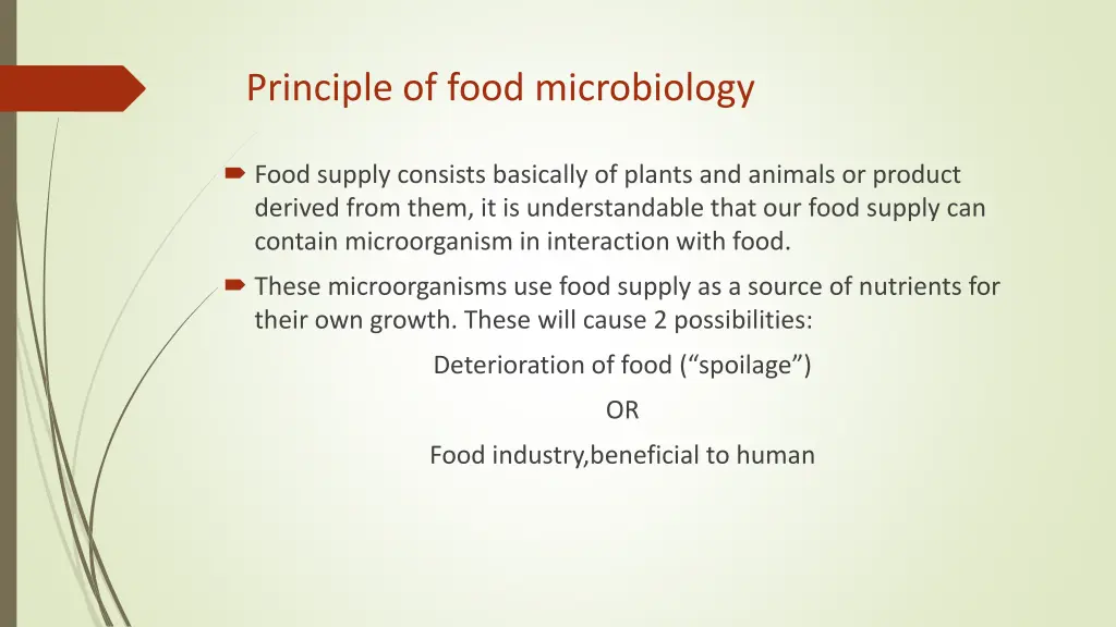 principle of food microbiology