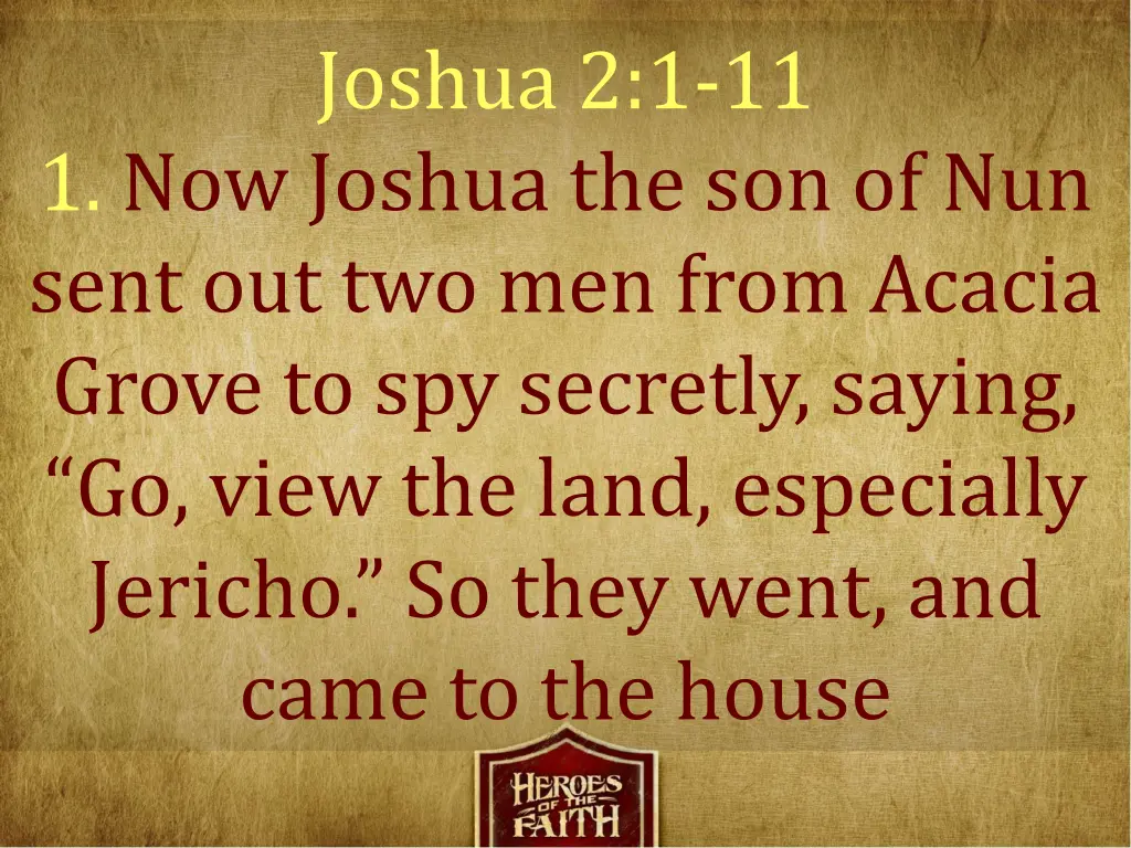 joshua 2 1 11