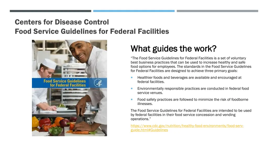 centers for disease control food service