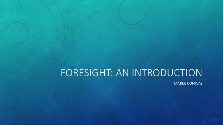 foresight an introduction