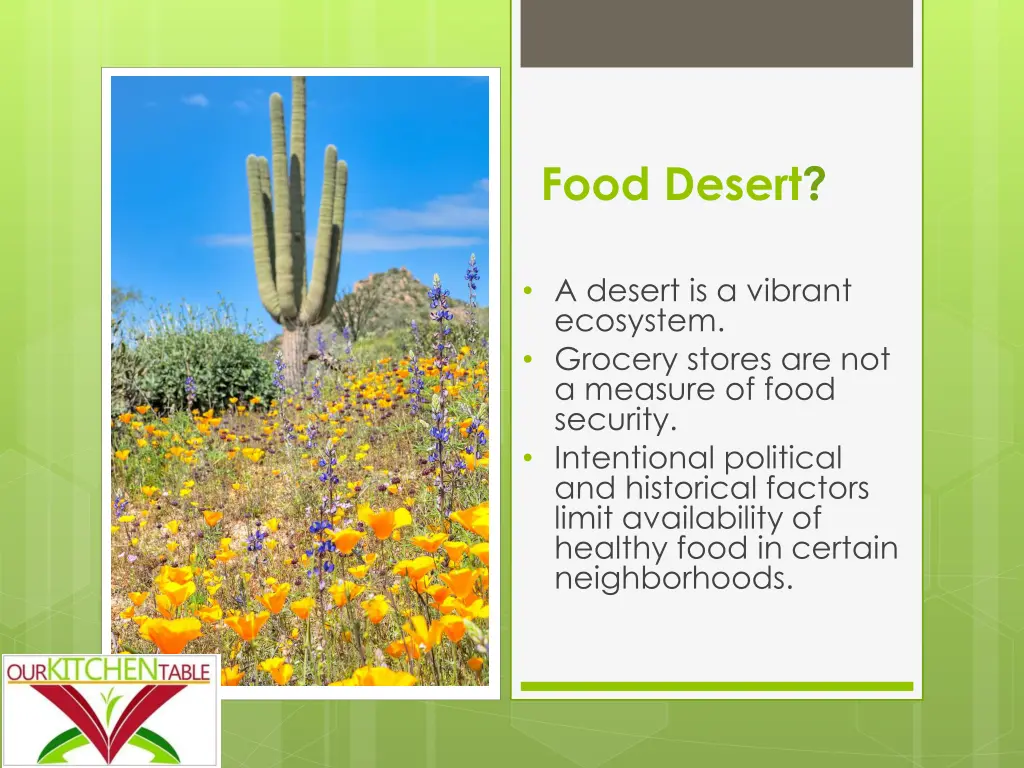 food desert