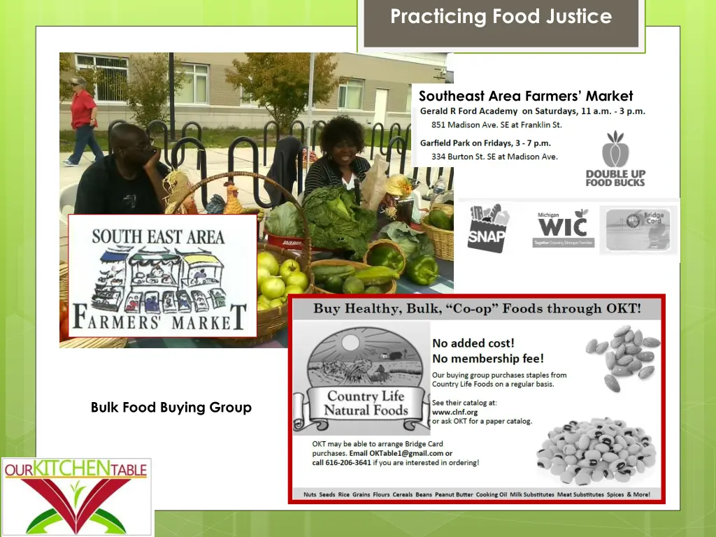 practicing food justice