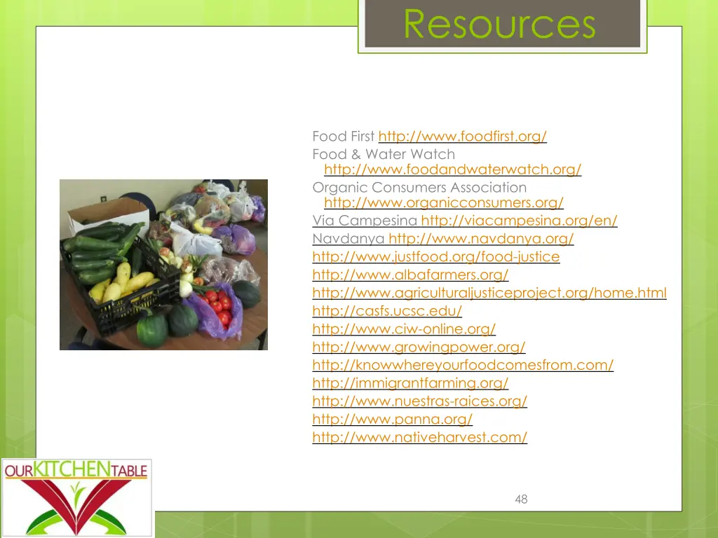 resources